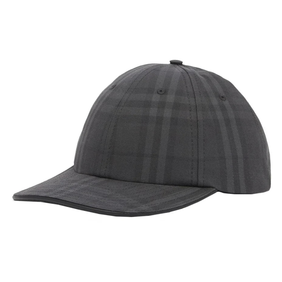 BBRY check patterned black Cap