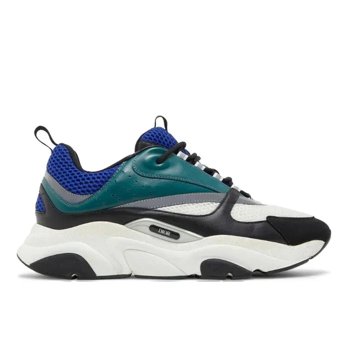 D!or B22 SHOES - Deep green with blue/black