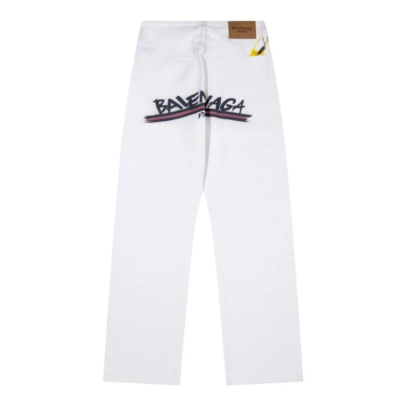 B@lenciga Men Baggy jeans in White