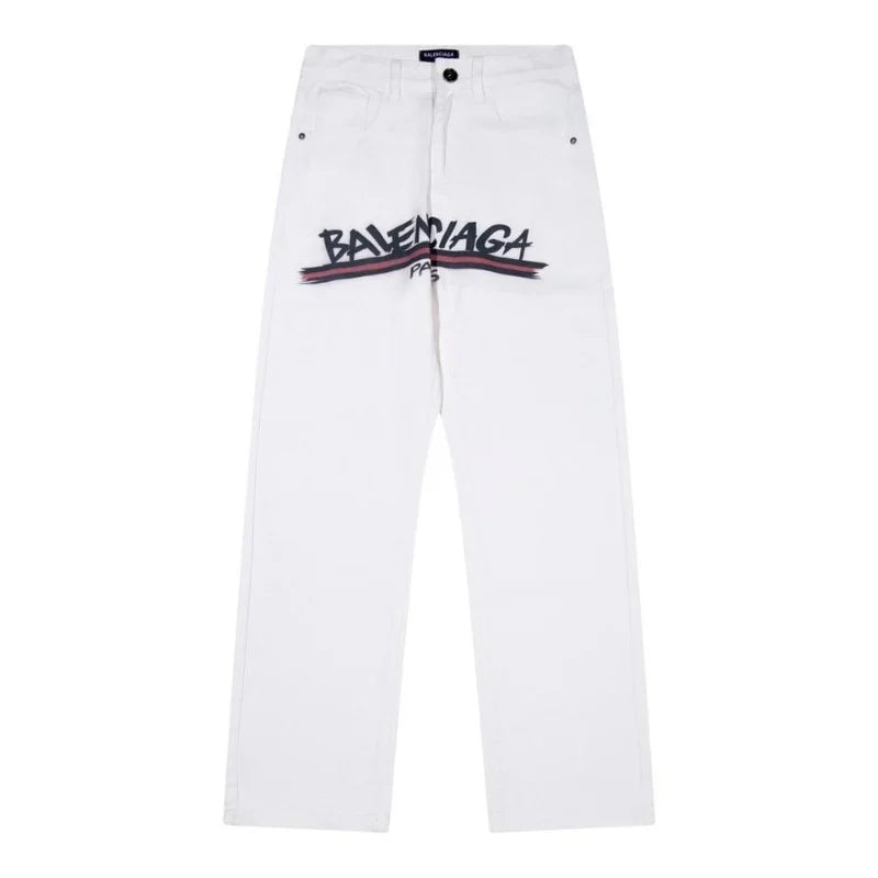 B@lenciga Men Baggy jeans in White