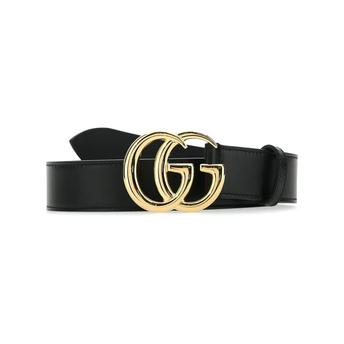 Guuccii Marmont Gg leather belt Black