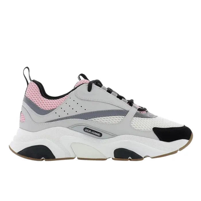 D!or B22 SHOES in white/grey/pink