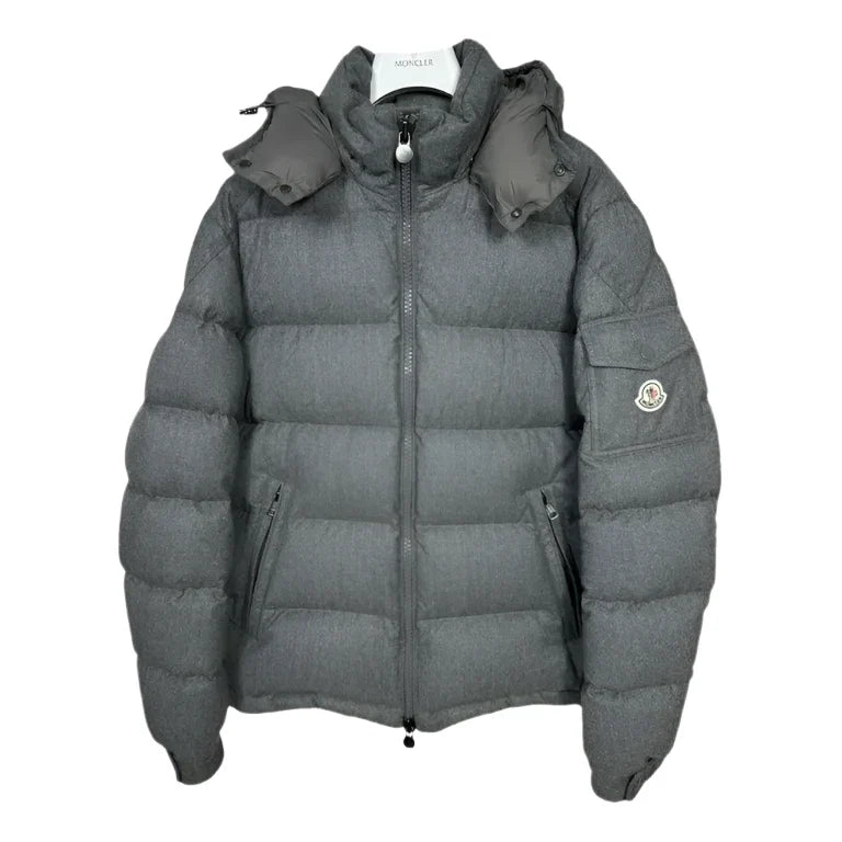 Monclr puffer grey winter jacket