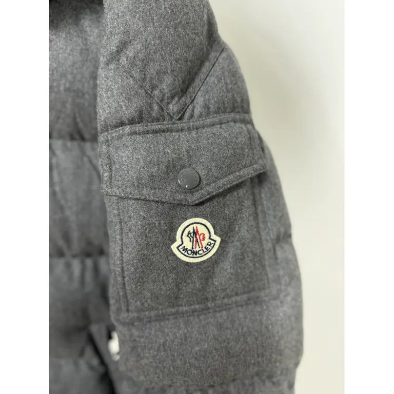 Monclr puffer grey winter jacket