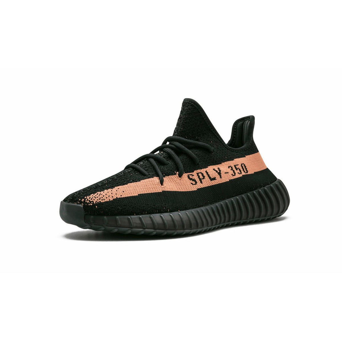 YE*ZY 350 Boost Black with beige stripe