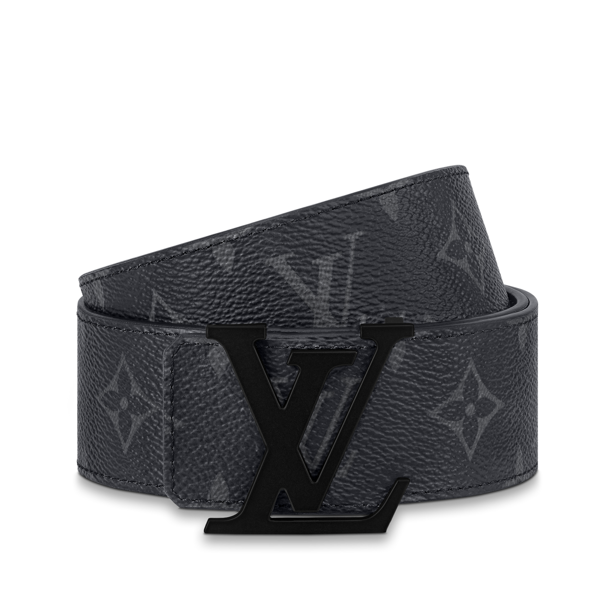 Louic Viutt0n Reversible Ecplise black buckle and black belt