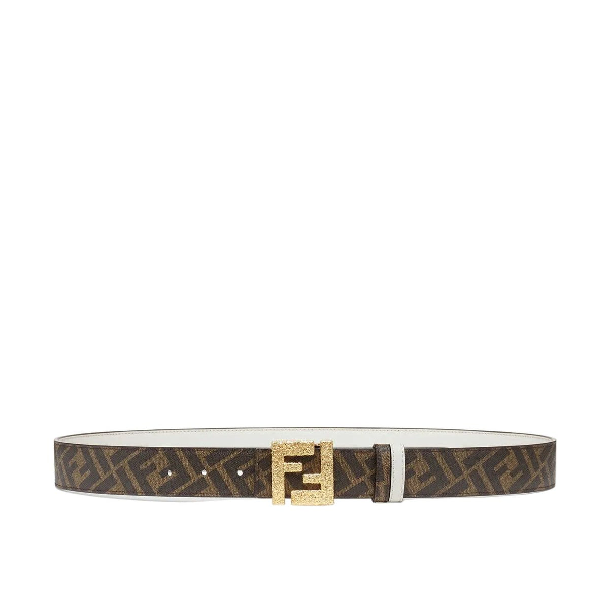 F€ndi Reversible Belt White