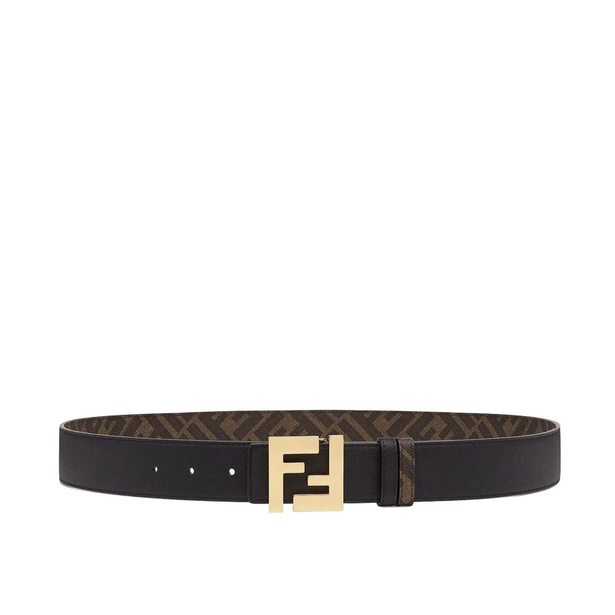 F€ndi Reversbile Belt in Brown/Black leather