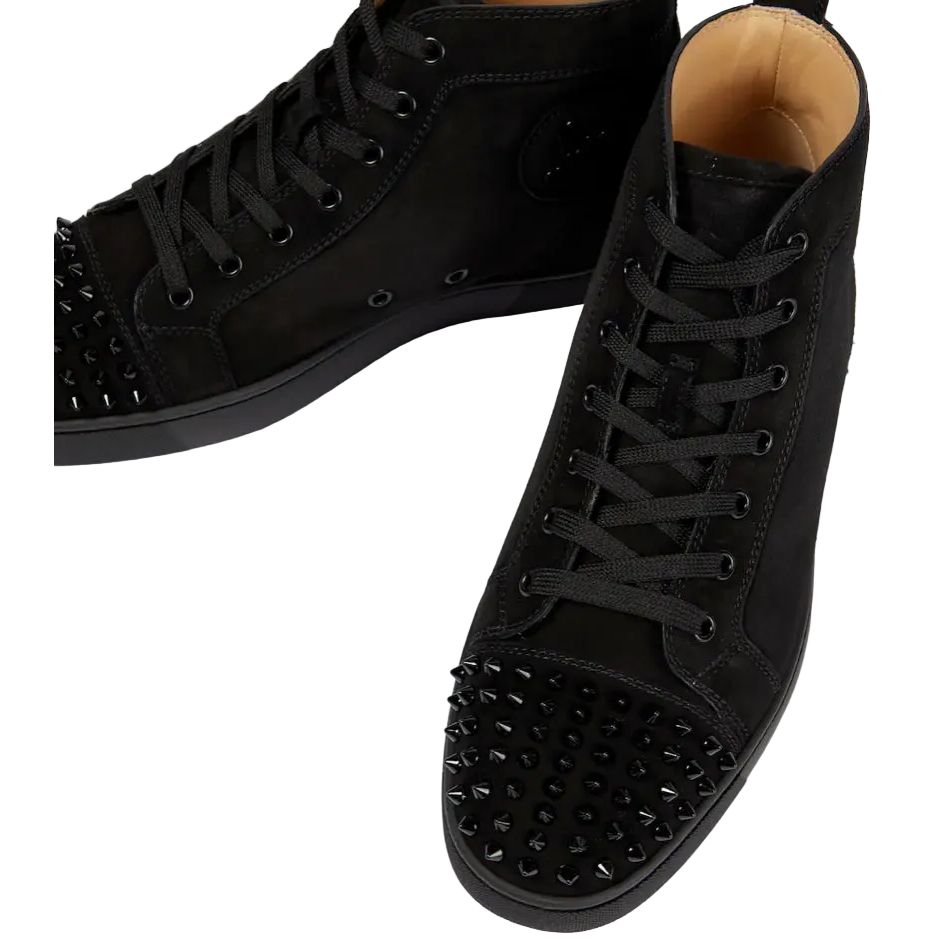 Christian Loobs high Orlato Lace-Up with spikes sneakers in black