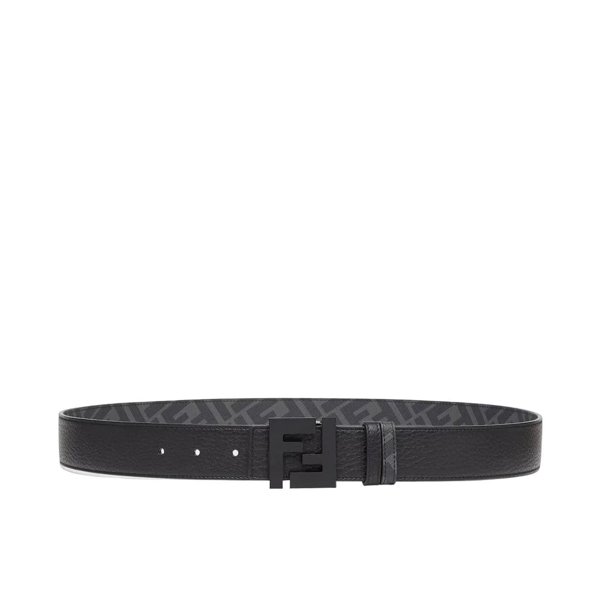 F€ndi Belt Grey with black buckle