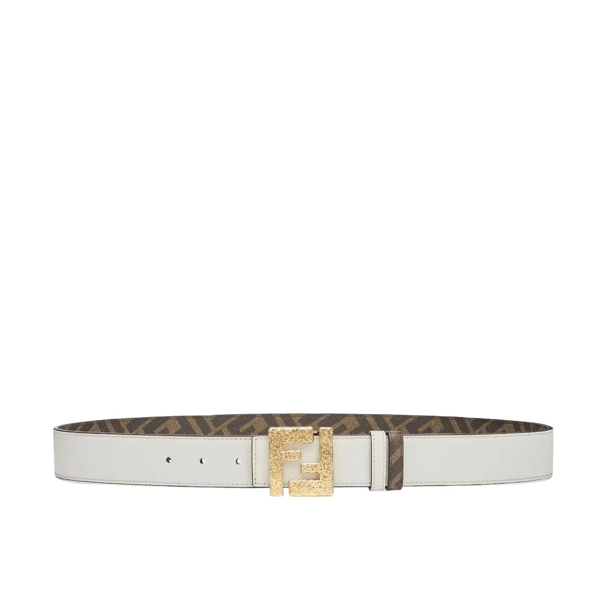 F€ndi Reversible Belt White