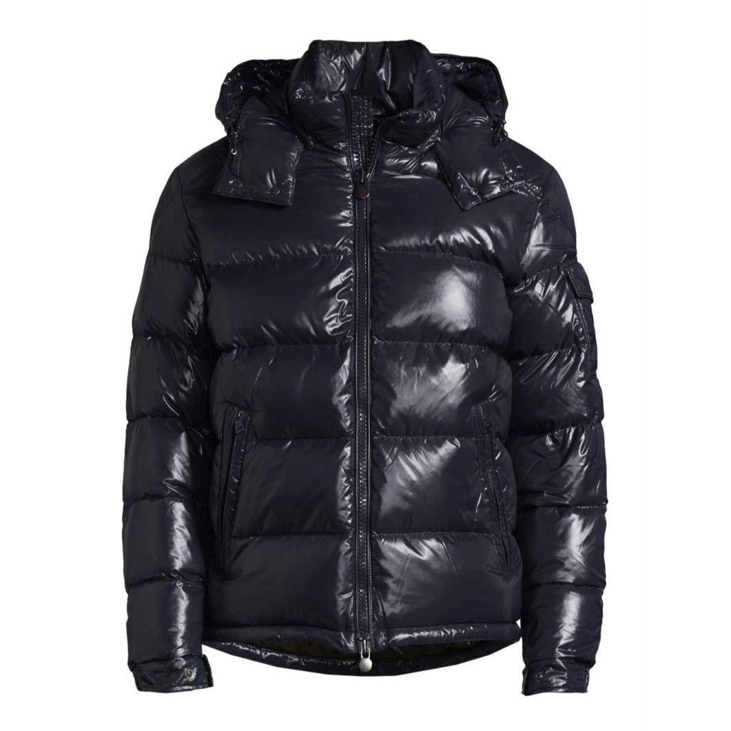 Monclr down jacket in lacquered nylon