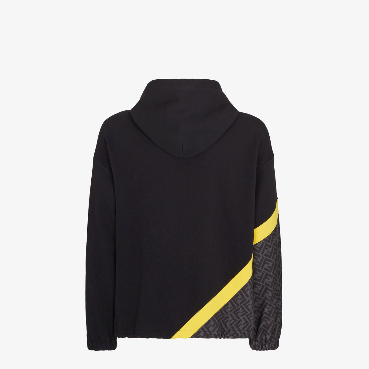 F€ndi Sweatshirt with hood, dropped sleeves and elastic cuffs.