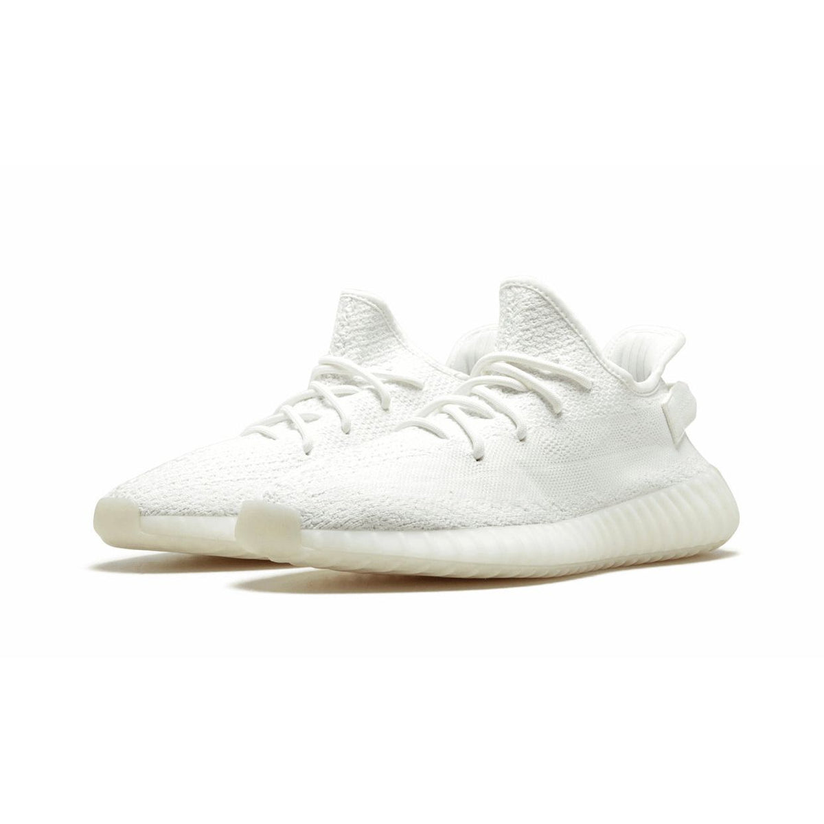 YE*ZY 350 Boost White with white stripe