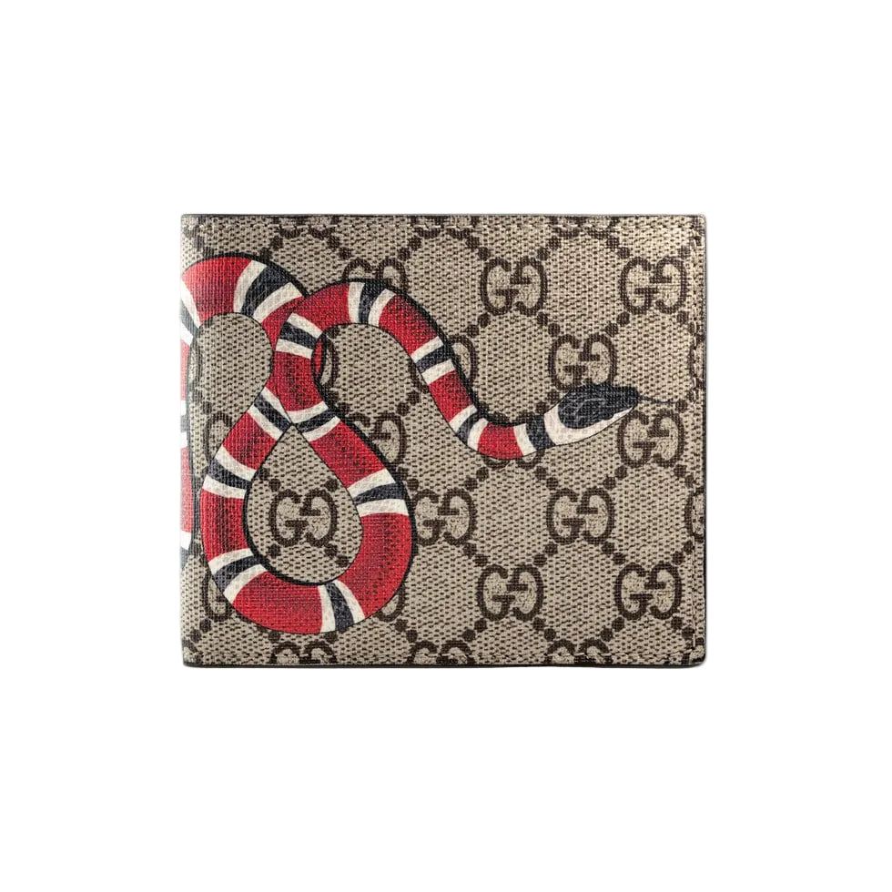 Guuccii kingsnake wallet in beige