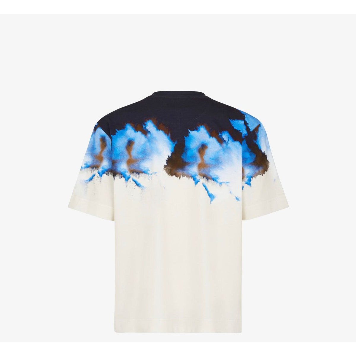 F€ndi T-shirt in white with blue details