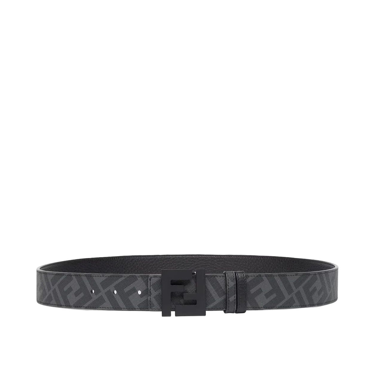 F€ndi Belt Grey with black buckle