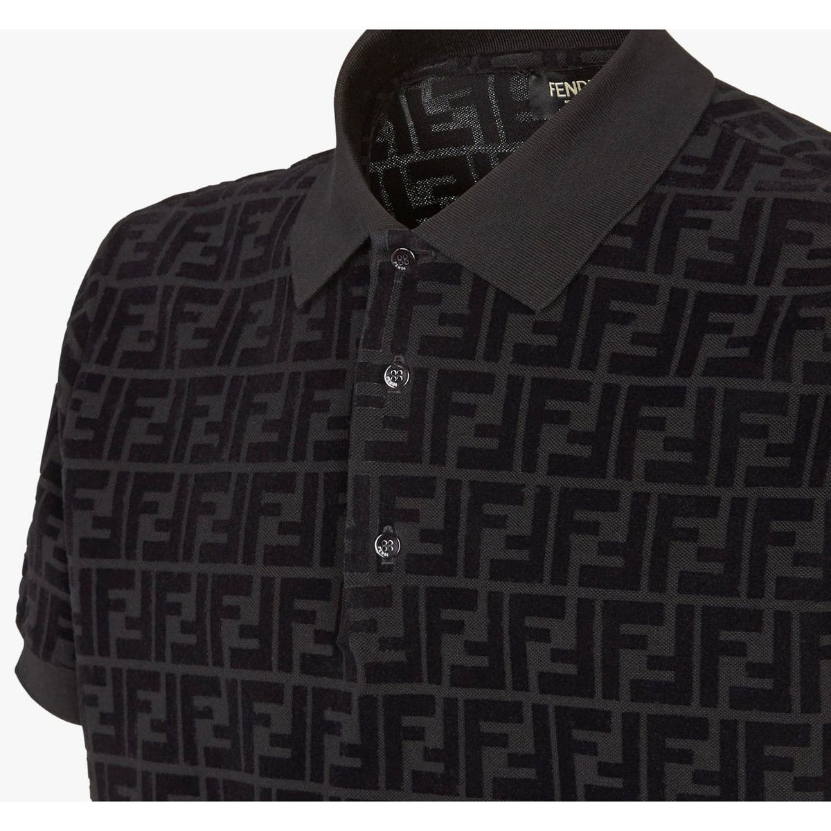 F€ndi Polo Shirt Black
