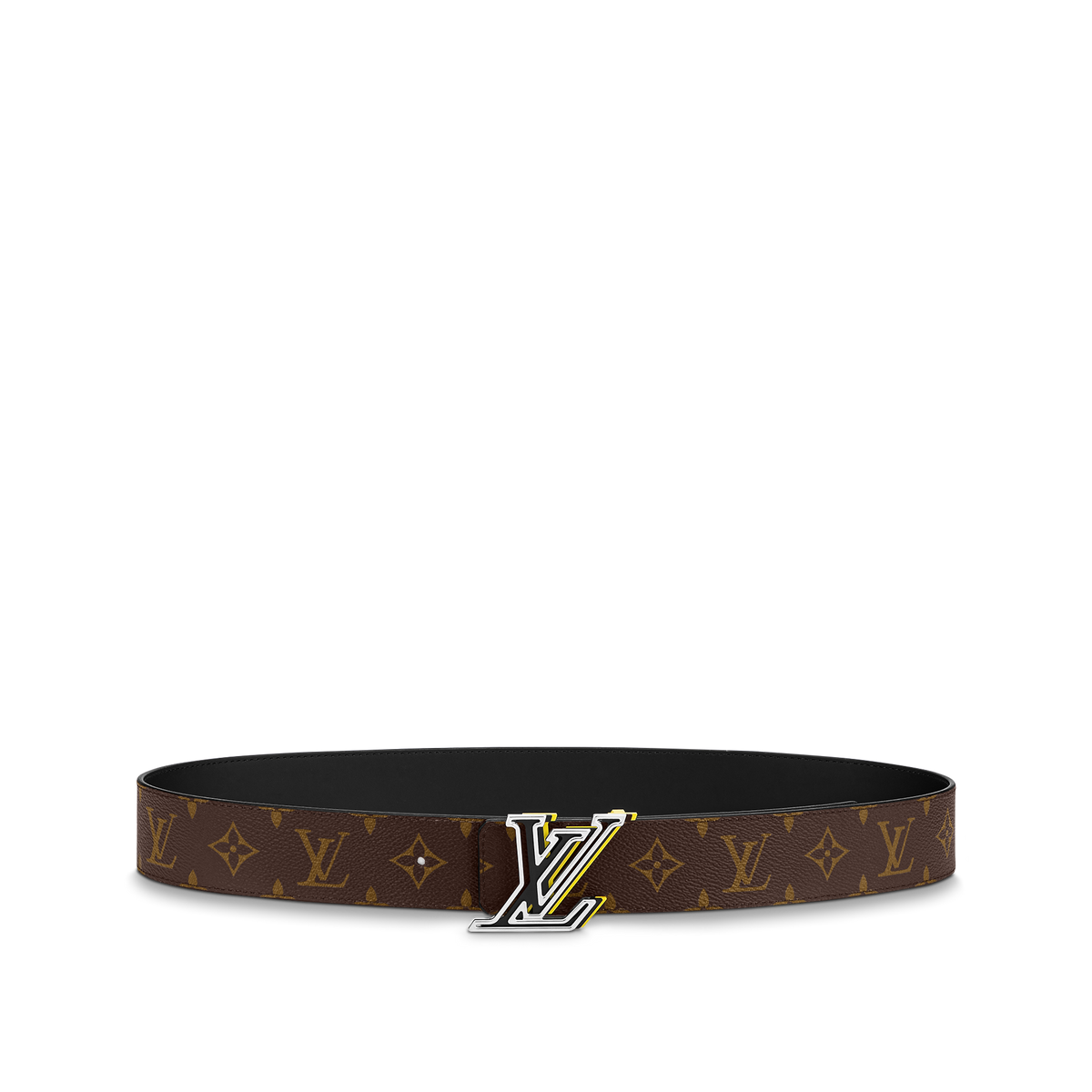 Louic Viutt0n Reversible Ecplise Black buckle and Gold/brown belt