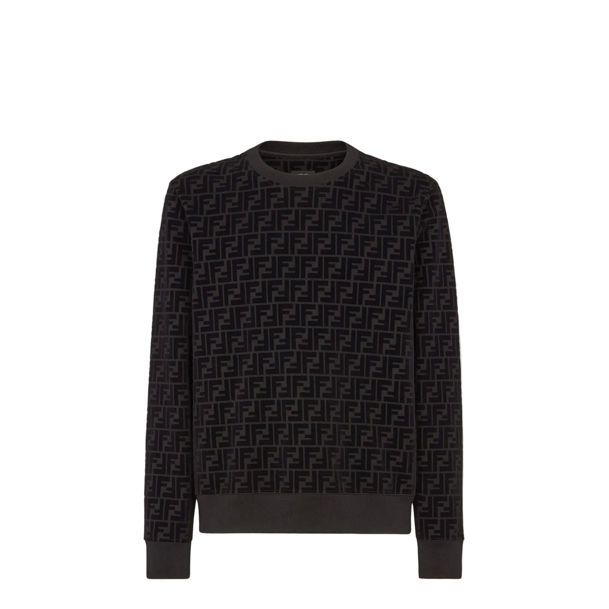 F€ndi Regular fit long-sleeved, crew-neck sweatshirt