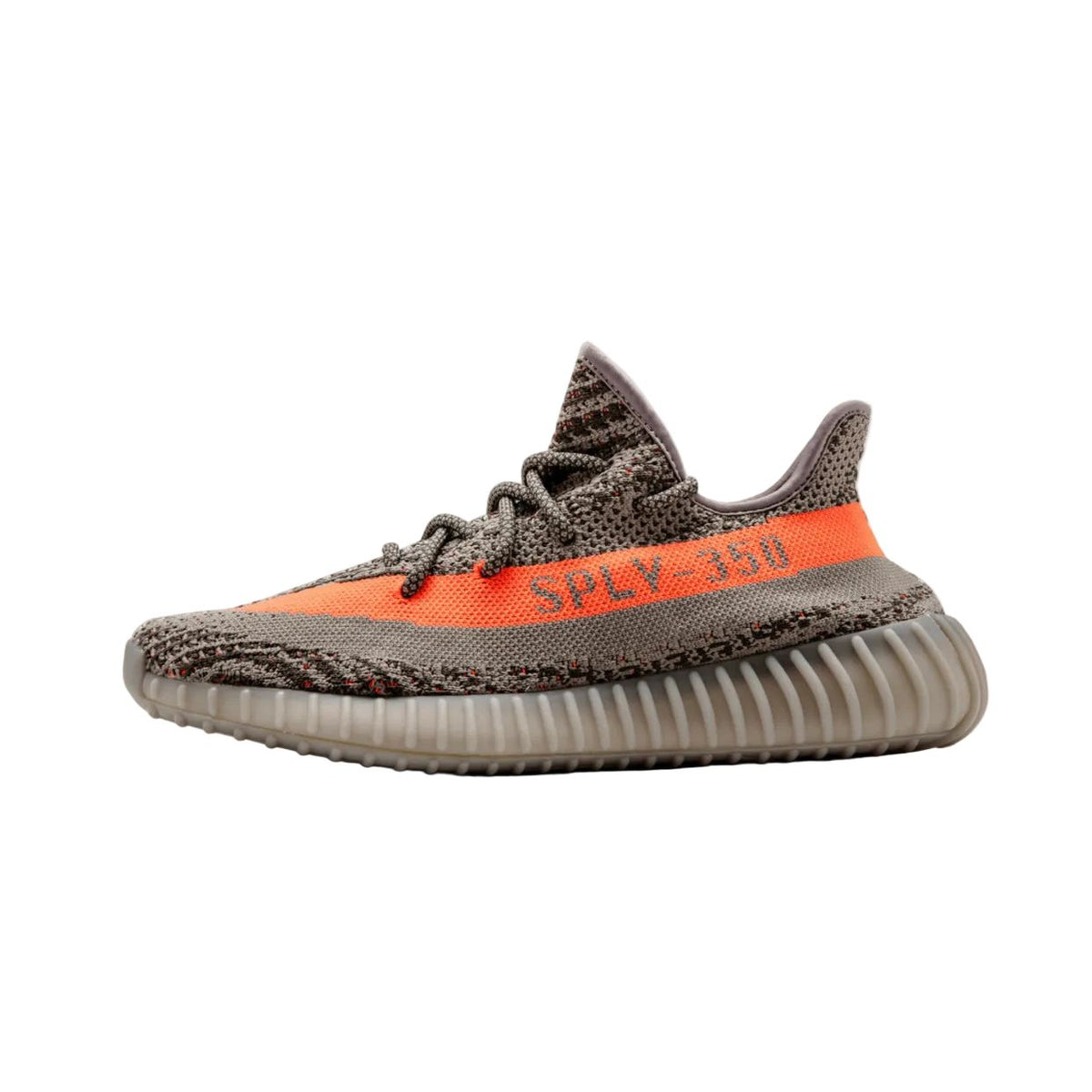 YE*ZY 350 Boost Grey with Orange stripe