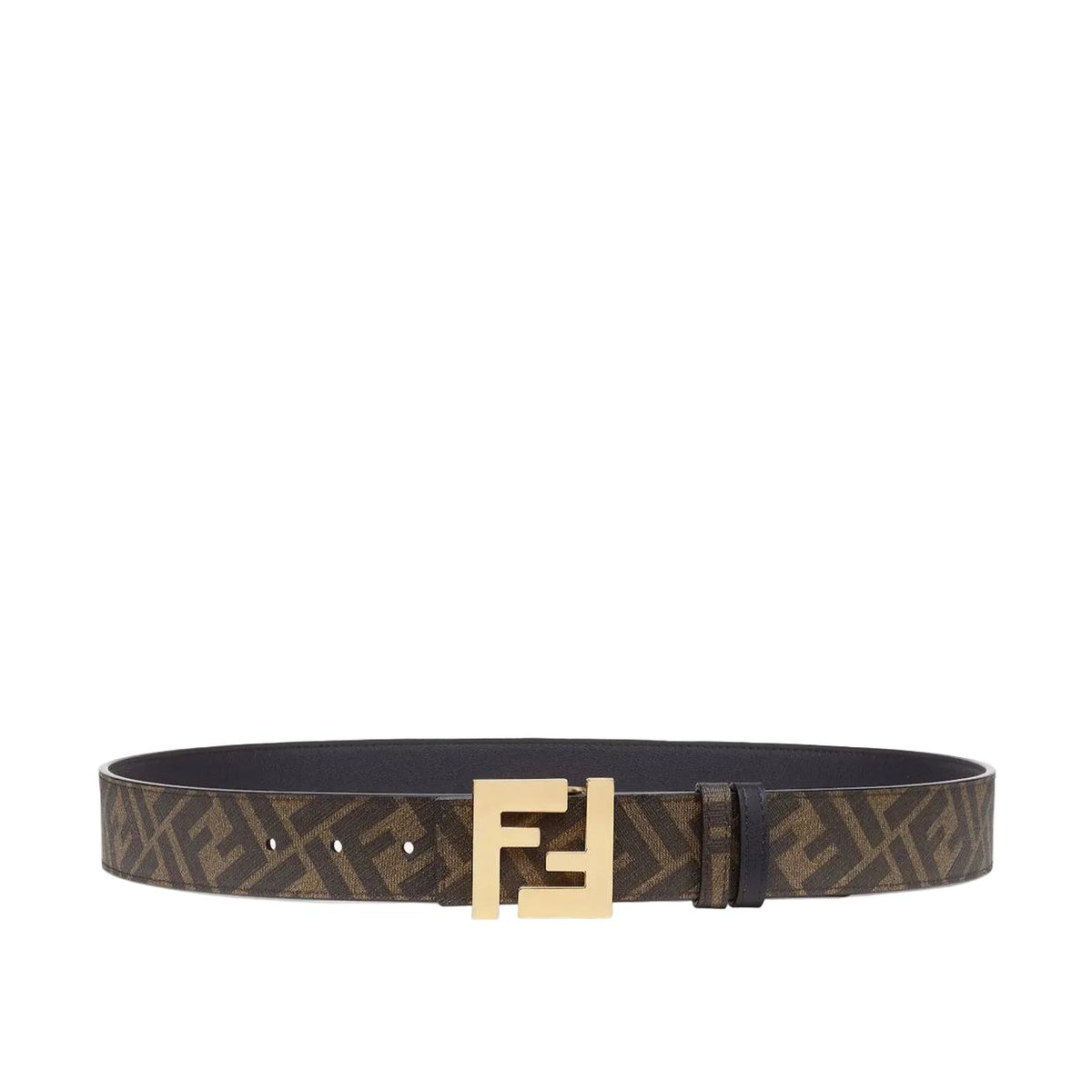 F€ndi Reversbile Belt in Brown/Black leather