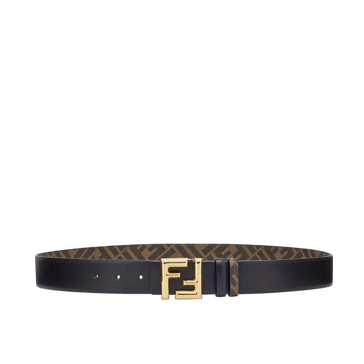 F€ndi Reversbile Belt in Brown/Black leather