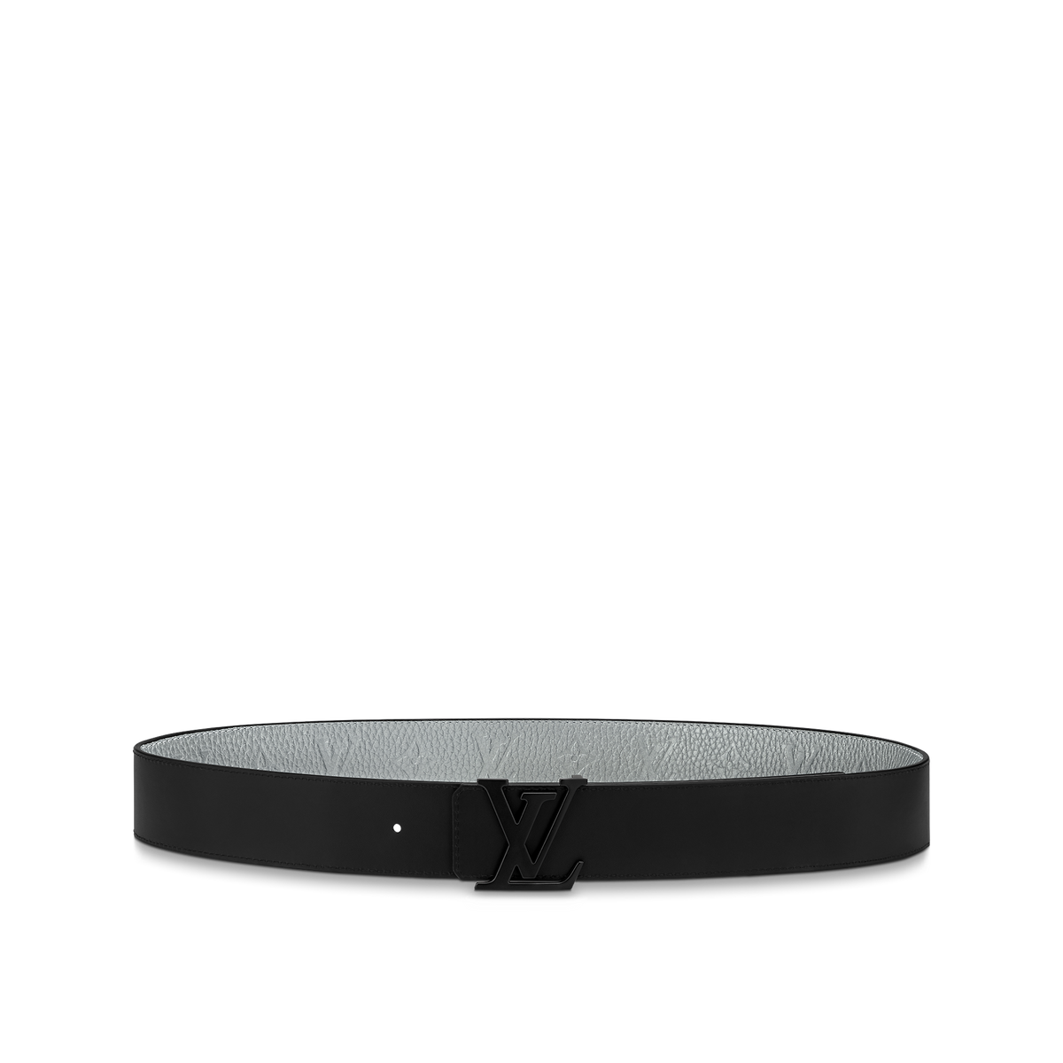 Louic Viutt0n Reversible Ecplise black buckle and silver belt