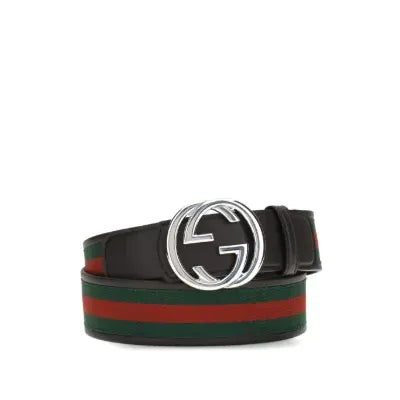 Guuccii interlocking G buckle reversible belt