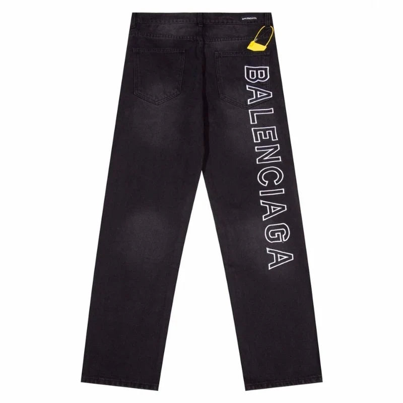 B@lenciga Men Baggy black Jeans