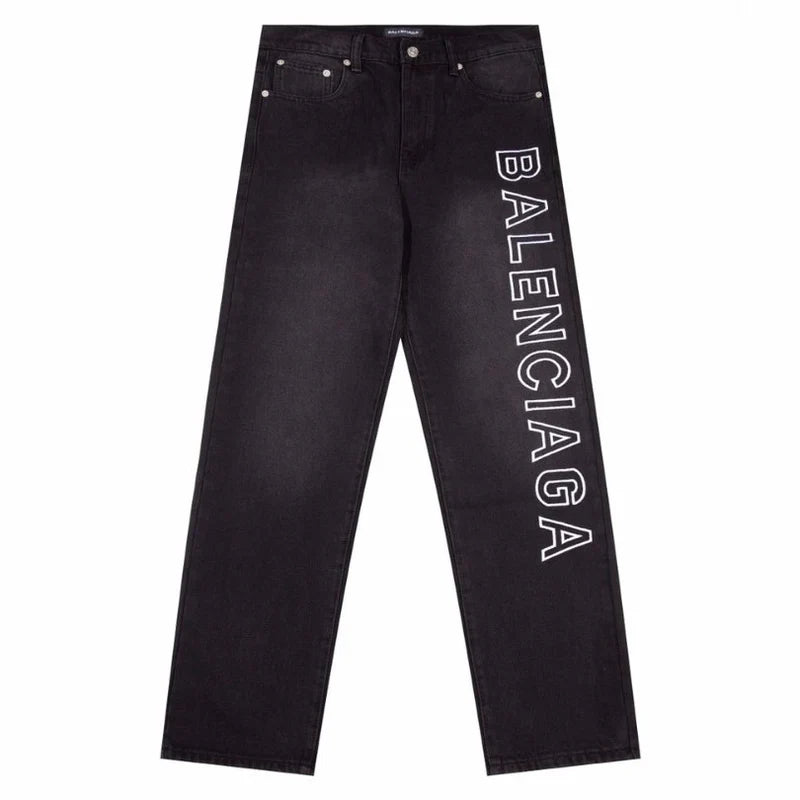 B@lenciga Men Baggy black Jeans