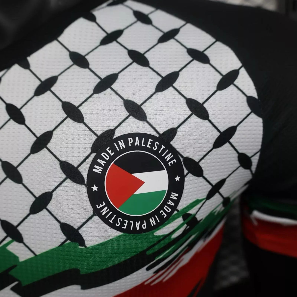 DKALI Palestine Black Football Jersey