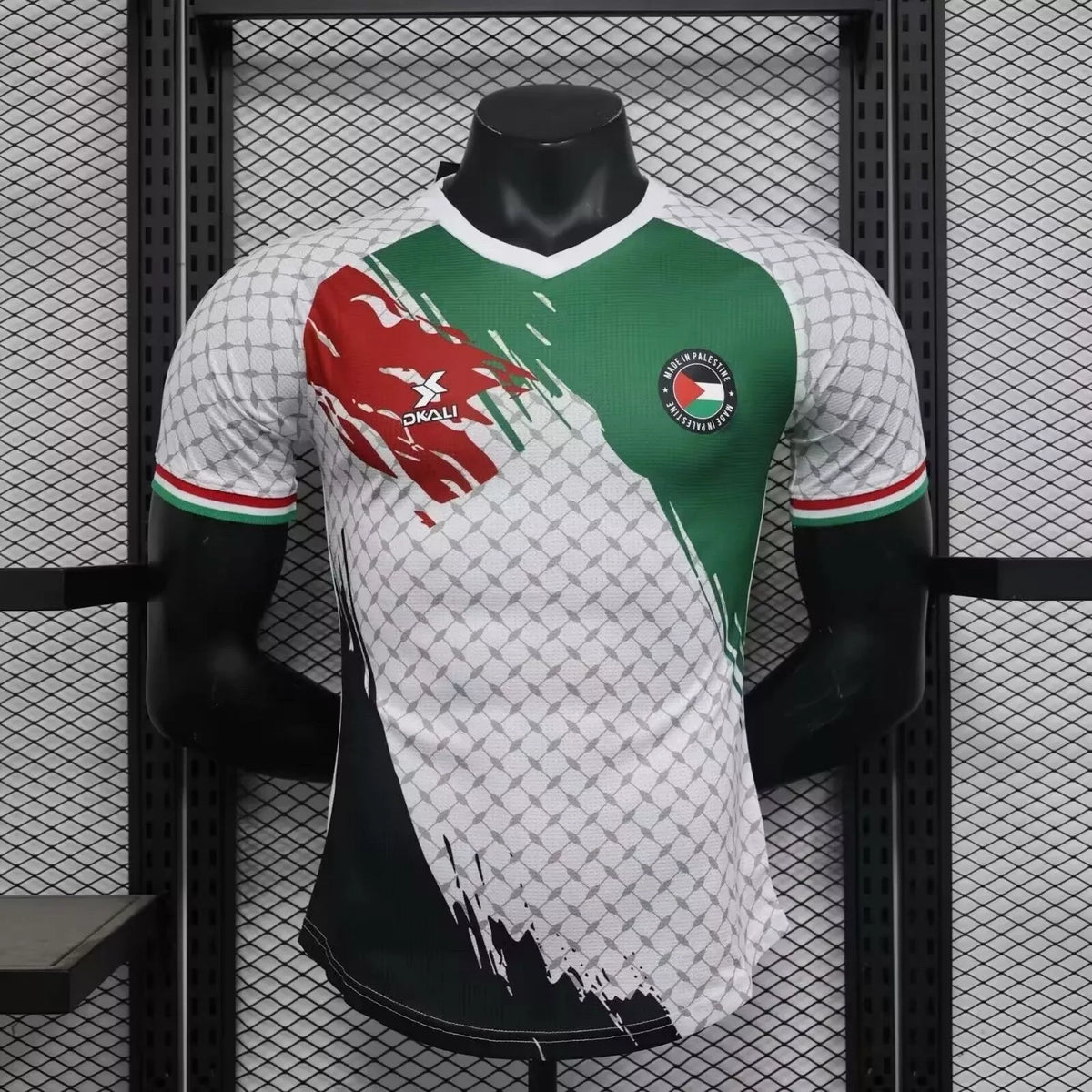 DKALI Palestine White Football Jersey