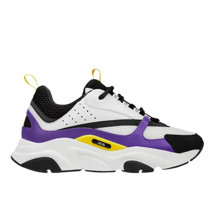 D!or B22 SHOES - White/Black/Purple