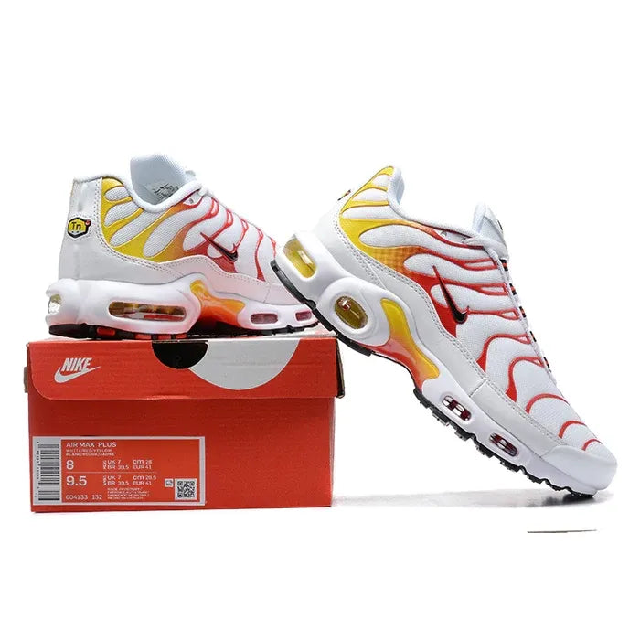 N1ke TN SNEAKERS White/red/orange/yellow