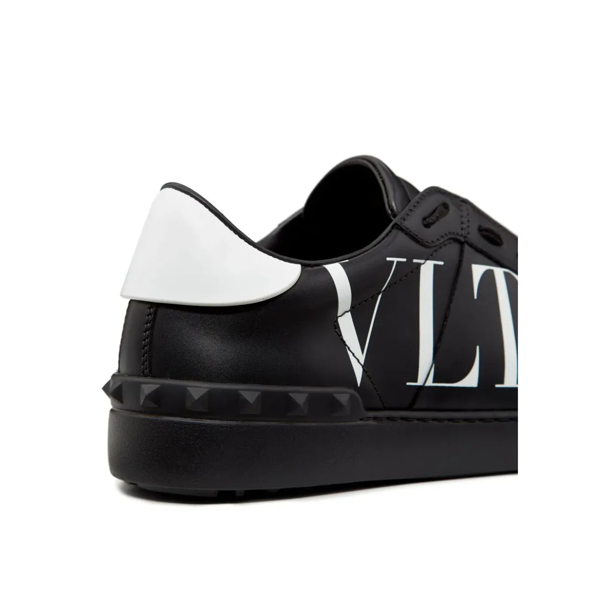 VALETINO SHOES in black with white text