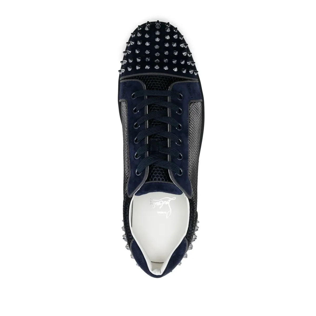Christian Loobs black sneakers with spikes