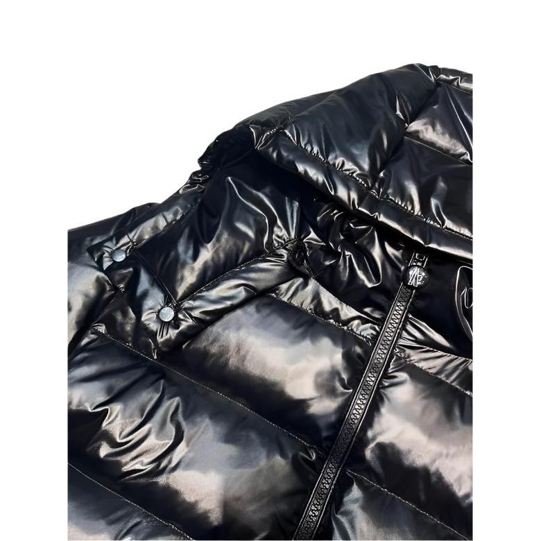 Monclr high-shine padded jacket in white and in navy