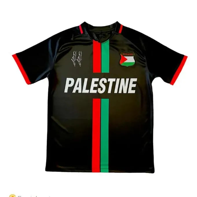 PALESTINE JERSEY - BLACK CENTRE STRIPED