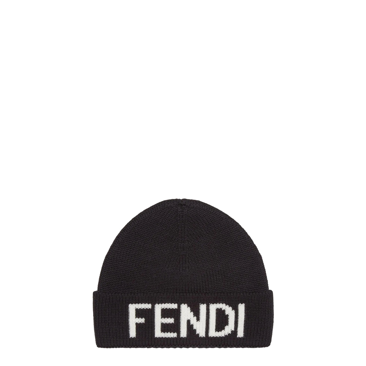 F€ndi BEANIE black/white F€ndi Letters