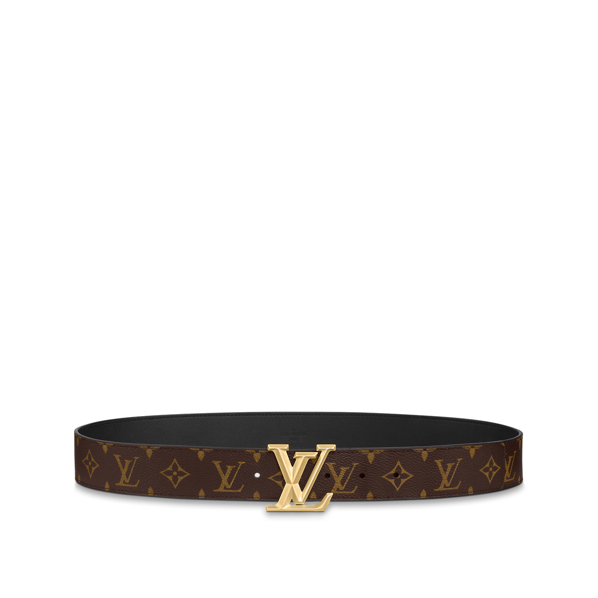 Louic Viutt0n Ecplise gold buckle and brown belt