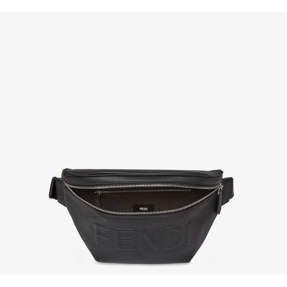 F€ndi Belt bag made of black full-grain leather