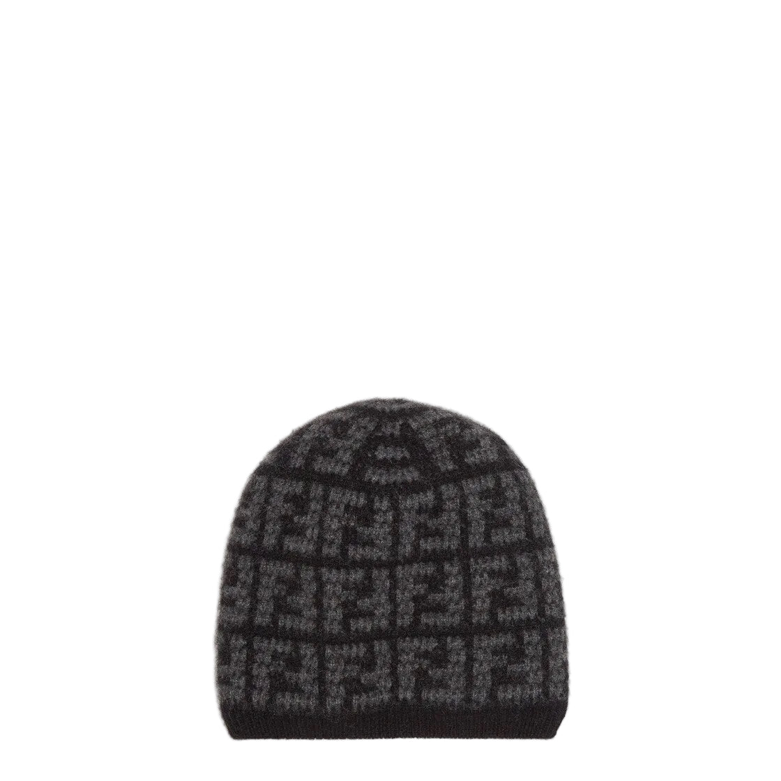 F€ndi  BEANIE black/grey pattern