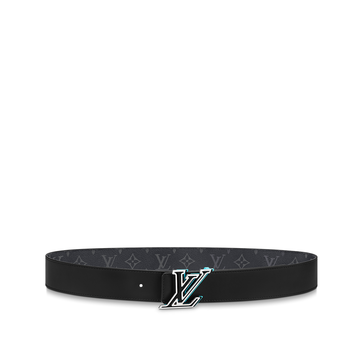 Louic Viutt0n Reversible Ecplise black buckle and black belt