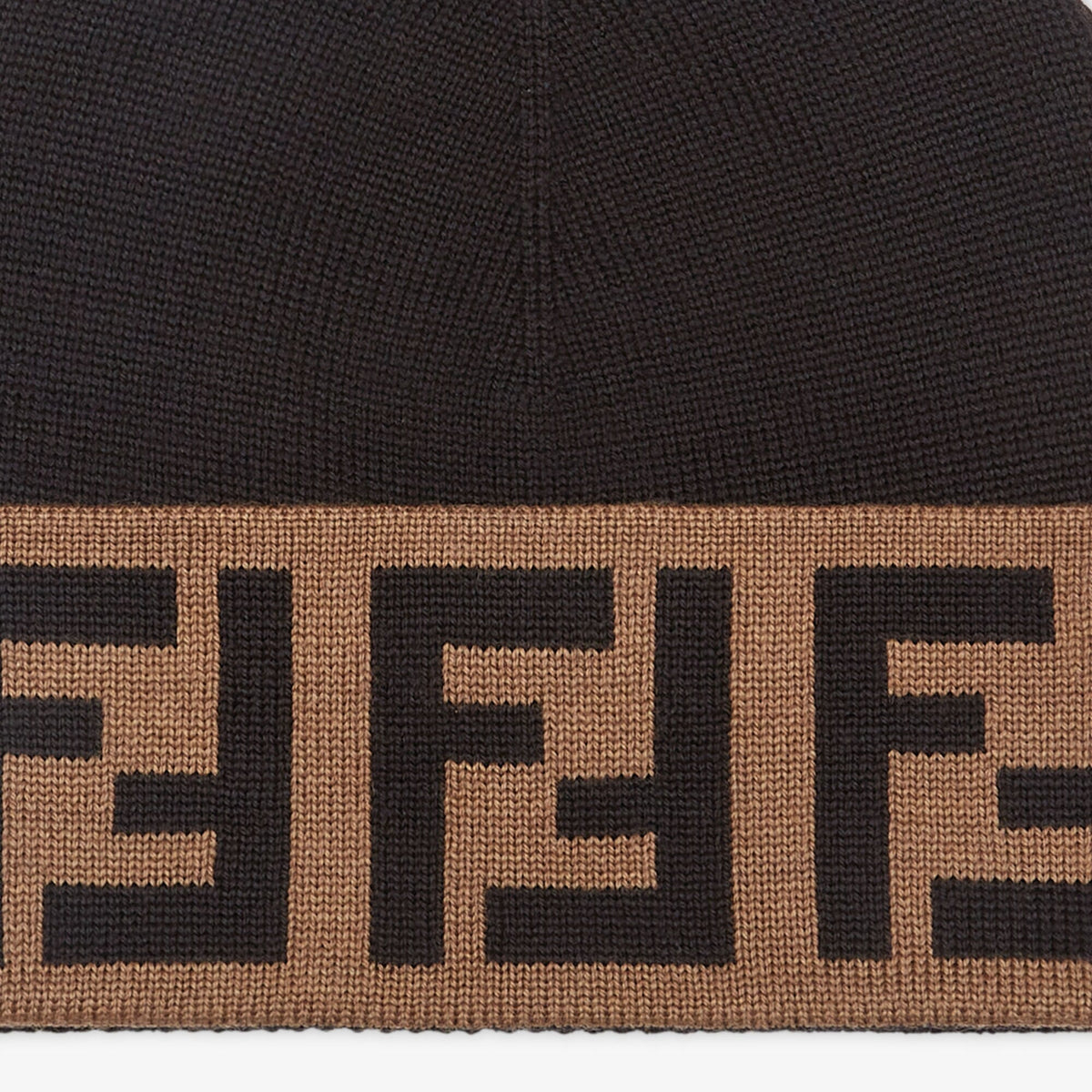 F€ndi  BEANIE brown/lightbrown