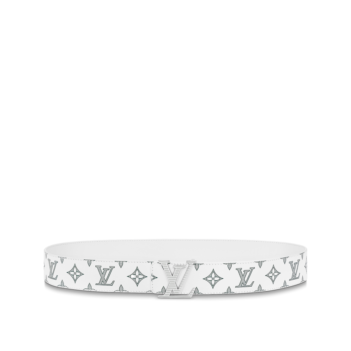 Louic Viutt0n Reversible Ecplise White buckle and White belt