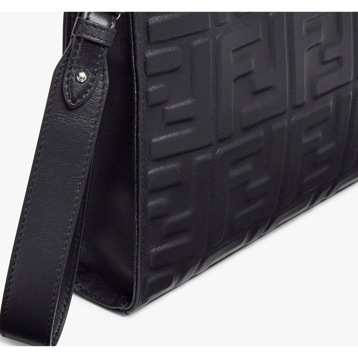 F€ndi Bag with detachable bracelet handle and interior card holder.