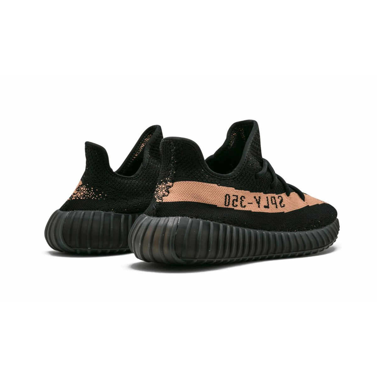 YE*ZY 350 Boost Black with beige stripe