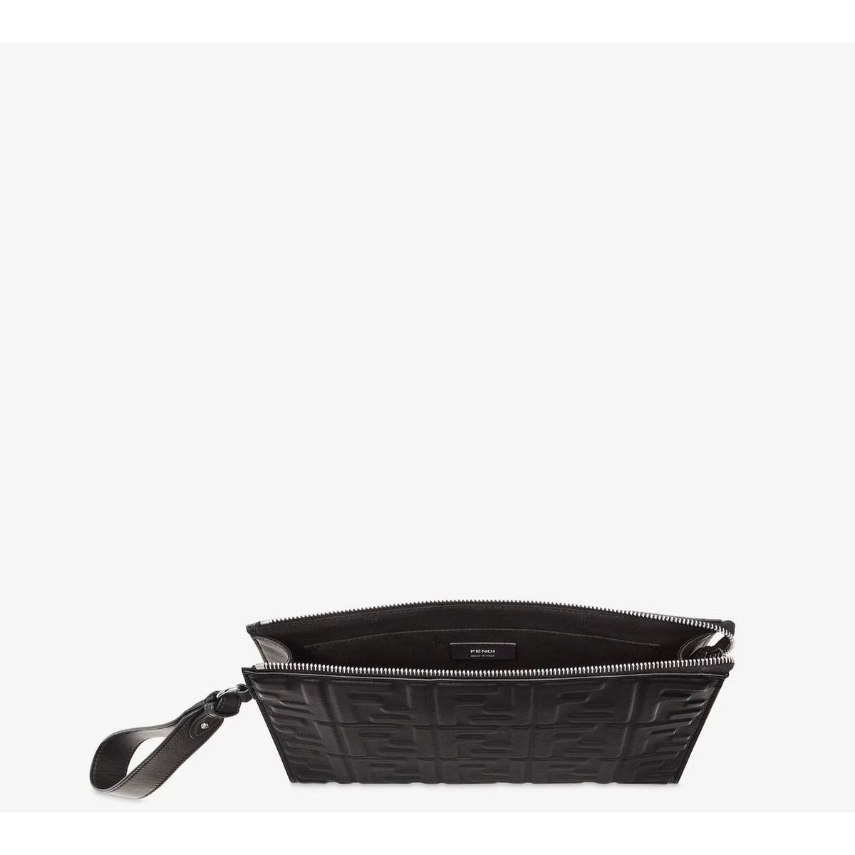 F€ndi Bag with detachable bracelet handle and interior card holder.
