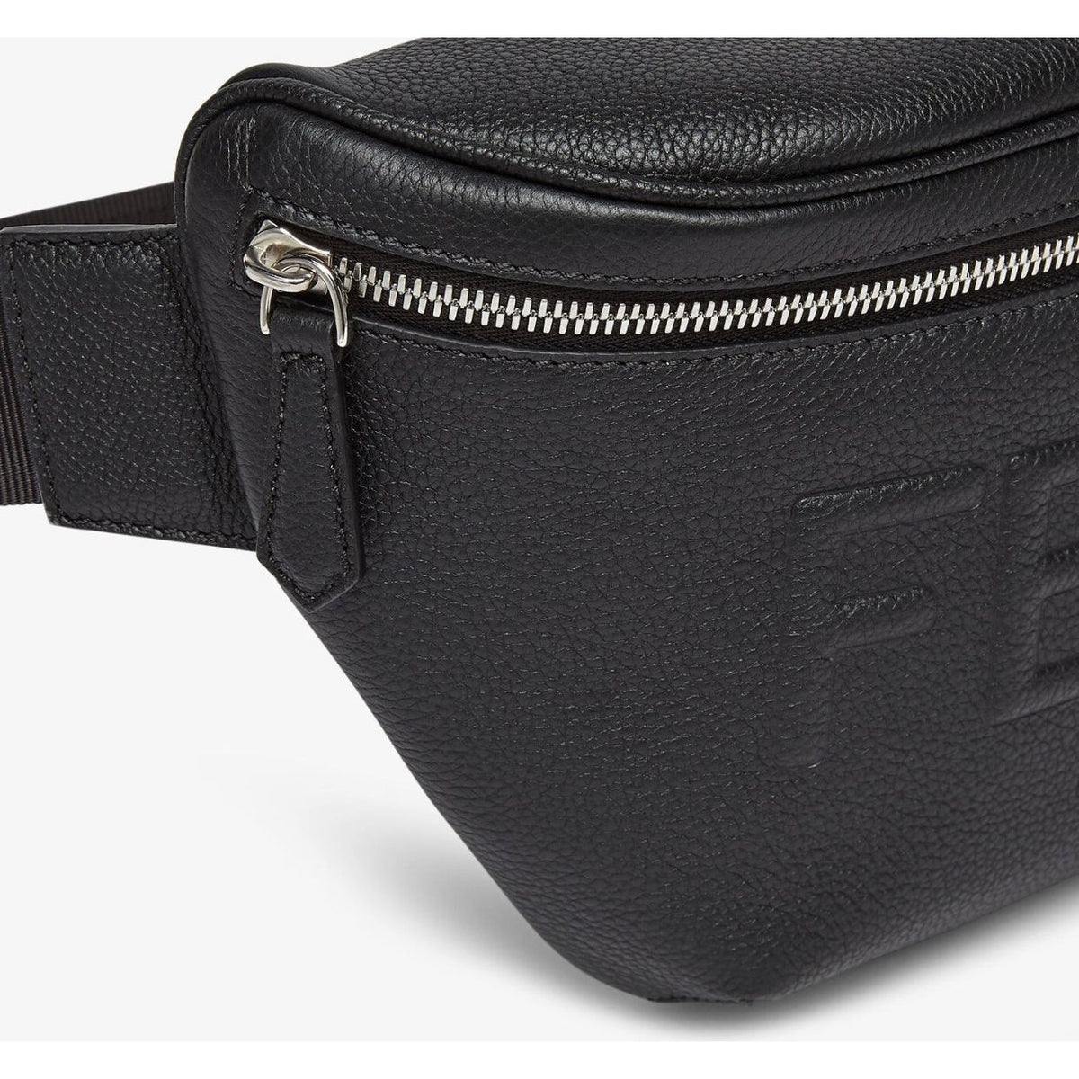 F€ndi Belt bag made of black full-grain leather